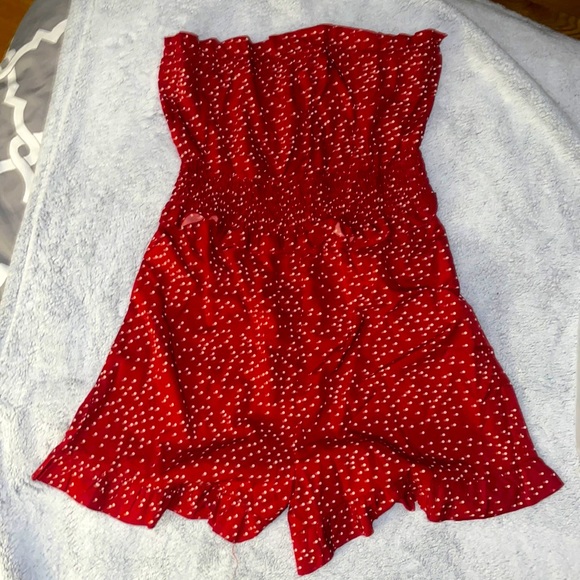 SHEIN Pants - Shein polkadot romper side medium. Never worn